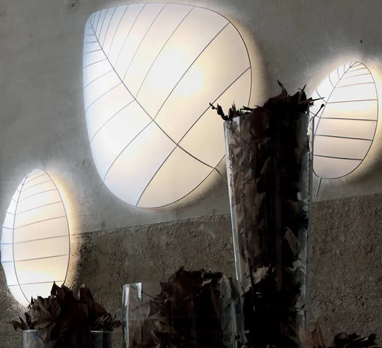 Applique|Plafonnier & Spot*Karman Applique ou plafonnier, Eden Adamo, , L38cm, H72cm - blanc