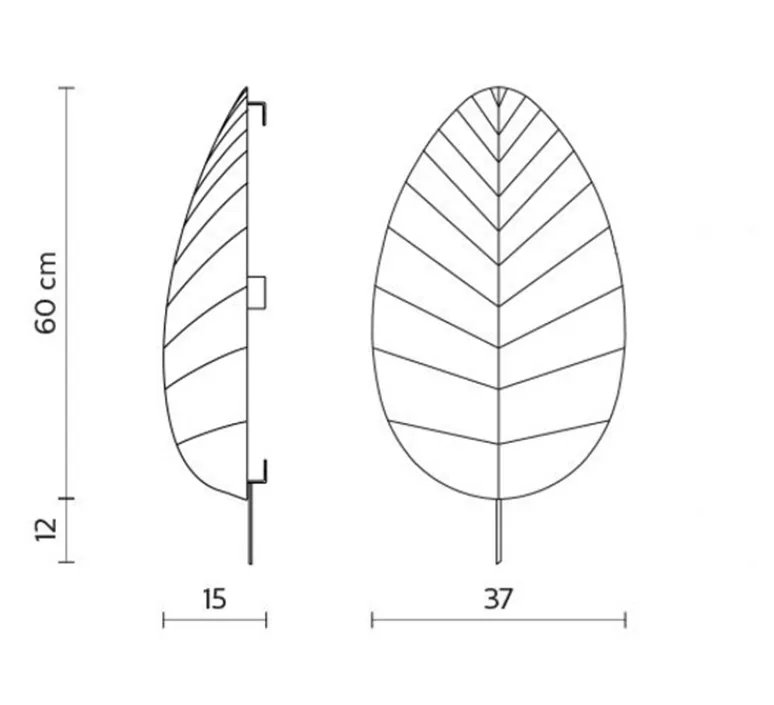 Applique|Plafonnier & Spot*Karman Applique ou plafonnier, Eden Adamo, , L38cm, H72cm - blanc