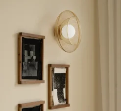 Plafonnier & Spot|Applique*Umage Applique ou plafonnier, Faraday medium, , Ø45,3cm - laiton