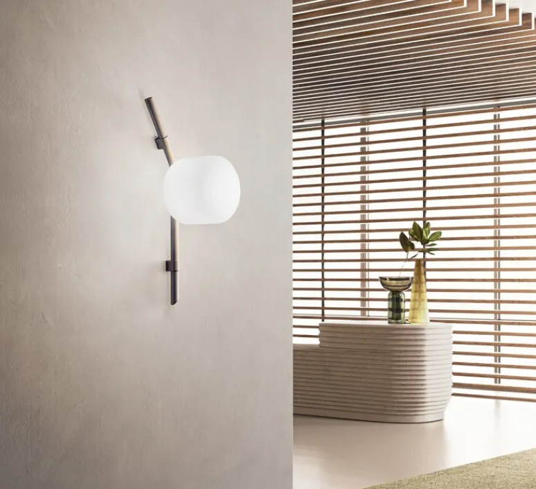 Applique|Plafonnier & Spot*KDLN Applique ou plafonnier, Floed, , L30cm, H77cm - bronze