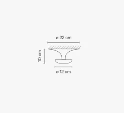 Applique|Plafonnier & Spot*Vibia Applique ou plafonnier, Funnel 2004, , LED, 2700K, 420lm, Ø22cm, H9cm - vert L1