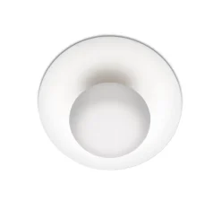 Applique ou plafonnier, Funnel 2004, blanc, LED, 2700K, 420lm, Ø22cm, H9cm - Vibia