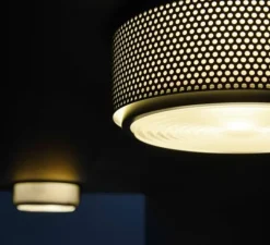 Applique|Plafonnier & Spot*Sammode Applique ou plafonnier, G13 Small , Dimmable, , Ø17cm, H15cm, Pierre Guariche - noir