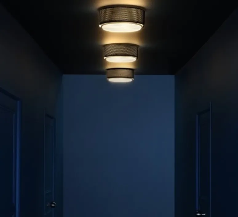 Applique|Plafonnier & Spot*Sammode Applique ou plafonnier, G13 Small , Dimmable, , Ø17cm, H15cm, Pierre Guariche - noir