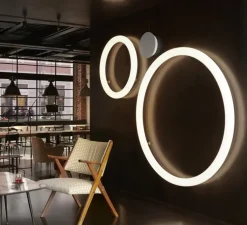 Applique ou plafonnier, Giotto, blanc, LED, dim, 2700K, 2500lm, Ø110cm, H7cm - Slide