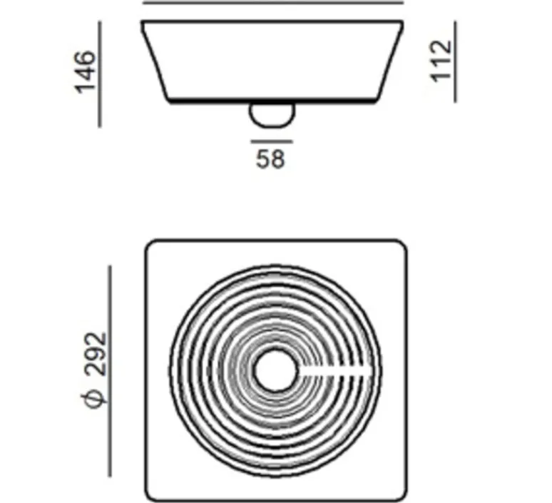 Plafonnier & Spot|Applique*Stilnovo Applique ou Plafonnier, Goletta, , L29,2cm, H14,6cm - blanc