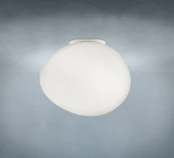 Plafonnier & Spot*Foscarini Applique ou plafonnier, Gregg Media, , L31cm, H27cm - blanc et blanc