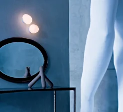 Plafonnier & Spot|Applique*Foscarini Applique ou plafonnier, Gregg Piccola, , IP40, L13cm, H12cm - classe II, blanc