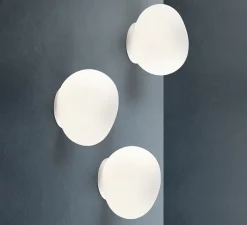 Plafonnier & Spot|Applique*Foscarini Applique ou plafonnier, Gregg Piccola, , IP40, L13cm, H12cm - classe II, blanc