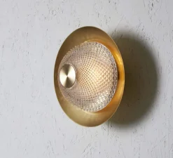 Applique ou plafonnier, Grace, laiton, Ø24cm, H13cm - Rubn