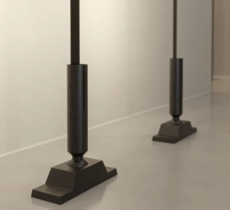 Applique ou plafonnier, Horizon, noir, LED, 3000K, 4704 lm, L500cm, H10cm - Beneito Faure