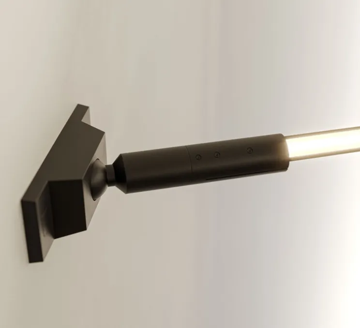 Applique ou plafonnier, Horizon, noir, LED, 3000K, 4704 lm, L500cm, H10cm - Beneito Faure