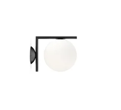 Plafonnier & Spot|Applique*Flos Applique ou plafonnier, IC Lights C/W1, , L21,6cm, H20cm - opalin et noir