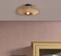 Plafonnier & Spot|Applique*Good&Mojo Applique ou plafonnier, Kalimantan S, , Ø44cm, H12cm - Naturel