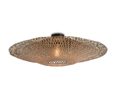 Applique ou plafonnier, Kalimantan L, Naturel, Ø87cm, H20cm - GOOD&MOJO
