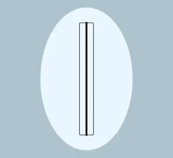 Applique ou plafonnier, Kontur 6418, blanc et noir, LED, 2700K, 3876lm, L20cm, H162cm - Vibia