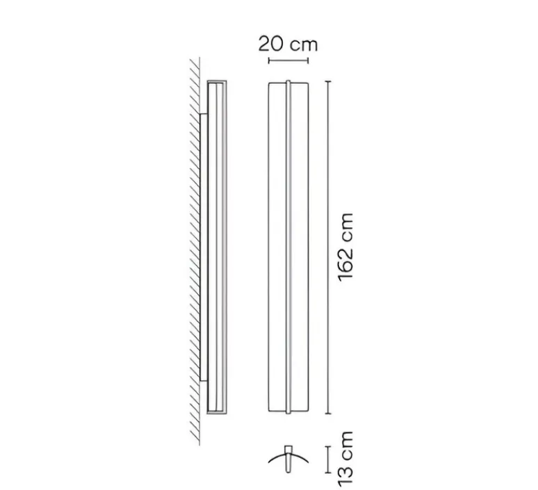 Plafonnier & Spot|Applique*Vibia Applique ou plafonnier, Kontur 6418, , LED, 2700K, 4205 lm, L20cm, H162cm - blanc et noir