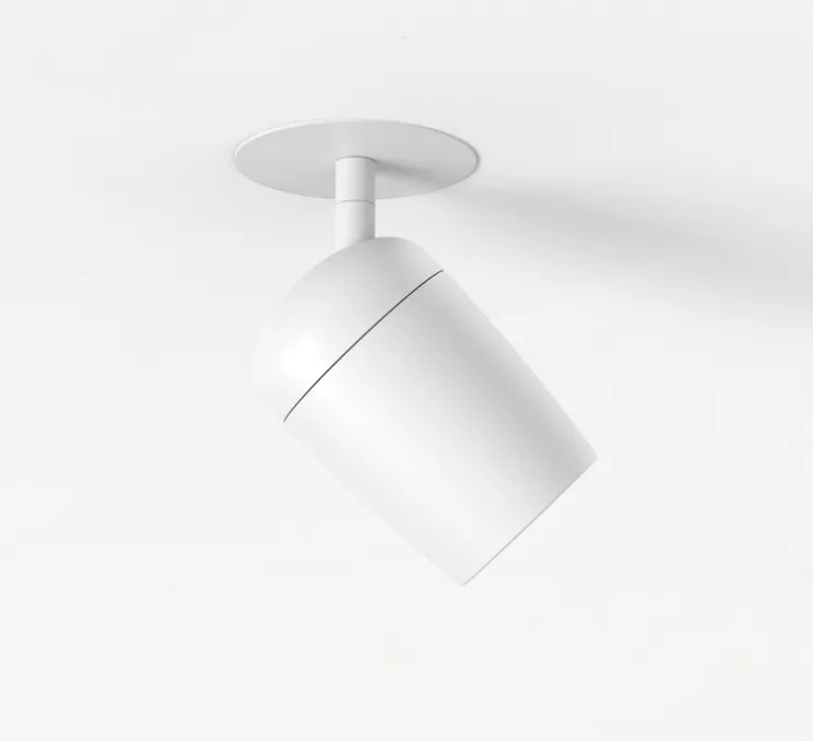 Applique ou plafonnier, Koto, encastré, blanc, Ø8cm, H14,8cm - Astro