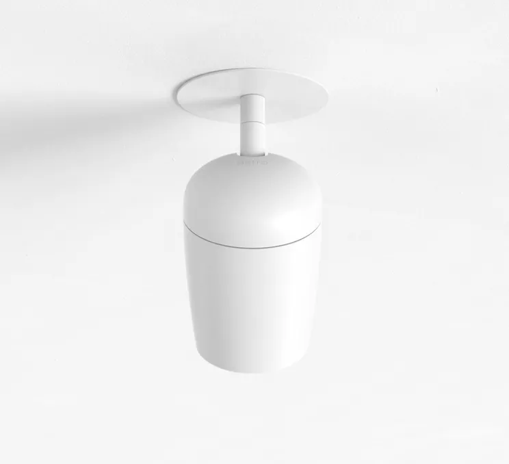 Applique ou plafonnier, Koto, encastré, blanc, Ø8cm, H14,8cm - Astro