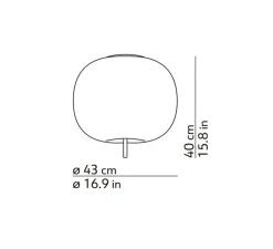 Applique ou plafonnier, Kushi XL, cuivre, Ø43cm, H40cm - Kdln