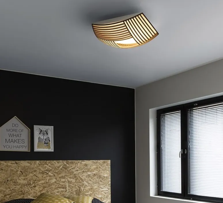 Plafonnier & Spot|Applique*Secto Design Applique ou plafonnier, Kuulto 9100, , LED, dim, 3000K, 3100 lm, Ø52cm, H15cm - Laminé noir