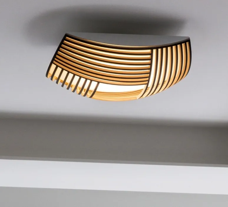 Plafonnier & Spot|Applique*Secto Design Applique ou plafonnier, Kuulto 9100, , LED, dim, 3000K, 3100 lm, Ø52cm, H15cm - Laminé noir