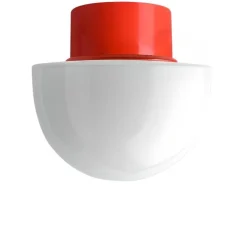 Applique ou plafonnier, light.167, glass 021, rouge, Ø16,5cm, H15cm - Zangra