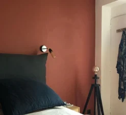 Applique ou plafonnier, light.036, laiton, verre opalin, L21,5cm, H10cm - Zangra