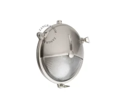 Applique ou plafonnier, light.o.069, laiton nickelé, IP64, Ø20cm, H20cm - Zangra