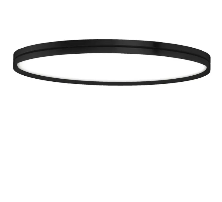 Applique ou plafonnier, Lite Hole C/W, noir mat, LED, dim, 3000K, 7960 lm, Ø90cm, H6cm - B-Lux