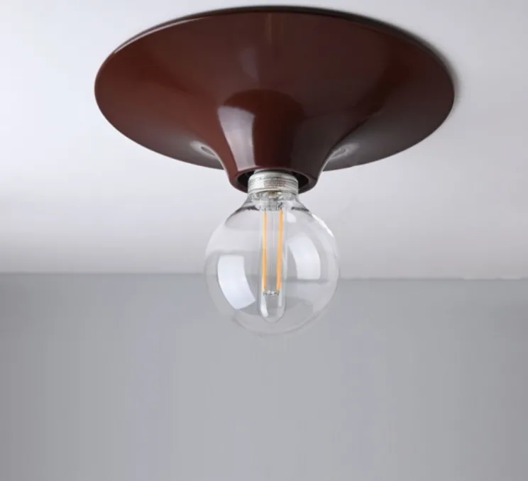 Applique ou plafonnier, light.164.br, marron, Ø26cm, H6,3cm - Zangra