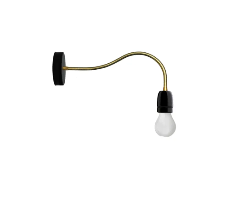 Plafonnier & Spot|Applique*Zangra Applique ou plafonnier, Light.040, , LED, Ø10cm, H48cm - noir et or