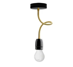 Plafonnier & Spot|Applique*Zangra Applique ou plafonnier, Light.040, , LED, Ø10cm, H48cm - noir et or