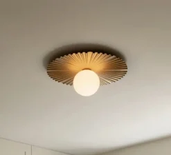 Applique|Plafonnier & Spot*Nuura Applique ou plafonnier, Liila Muse Medium, ndique, IP44, Ø42cm, H17cm - or