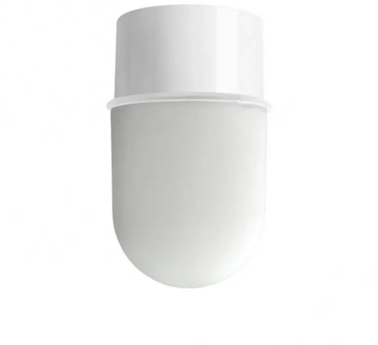 Applique ou plafonnier, light.131, avec glass001, blanc, Ø8cm, H13cm - Zangra