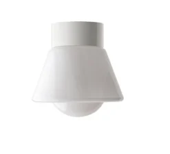Plafonnier & Spot|Applique*Zangra Applique ou plafonnier, light.o.016, avec glass019, , IP54, Ø17cm, H18,9cm - blanc