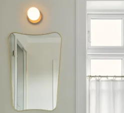 Plafonnier & Spot|Applique*Nuura Applique ou plafonnier, Liila 1 small, , IP44, Ø14cm, H14,9cm - bronze, verre opal