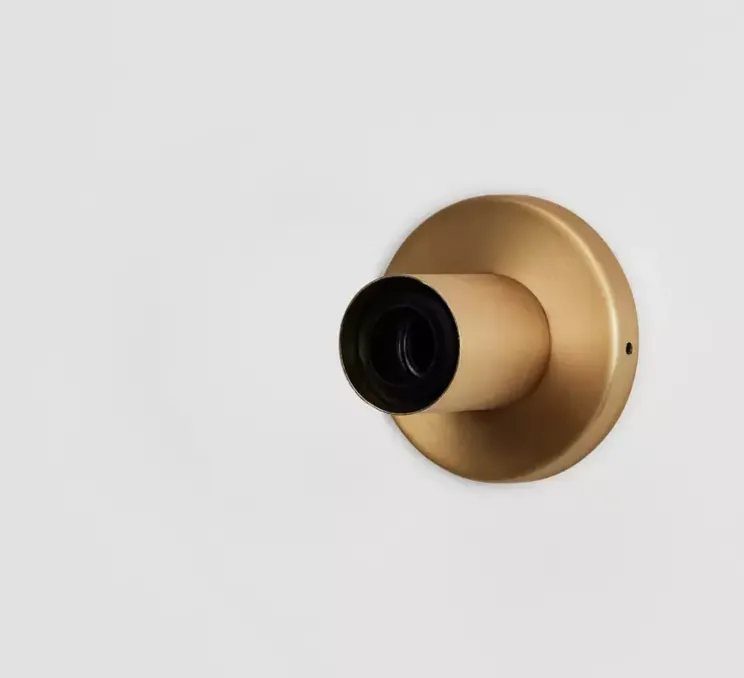 Applique ou plafonnier, LOCHAN, laiton, IP44, Ø8,5cm, H11cm - Tala