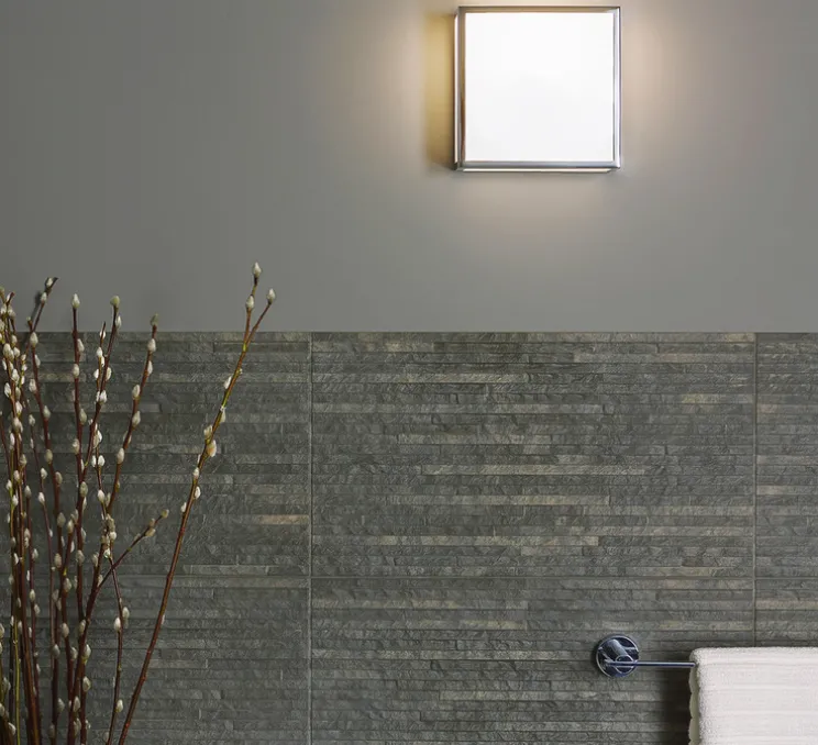 Applique ou plafonnier, Mashiko 200 square, chrome poli, L20cm, H20cm - Astro