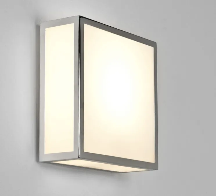 Applique ou plafonnier, Mashiko 200 square, chrome poli, L20cm, H20cm - Astro