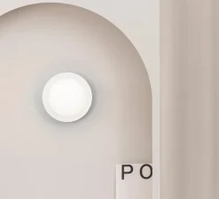 Applique|Plafonnier & Spot*Faro Applique ou plafonnier, MAY, , IP44, LED, 2700K, 300 lm, Ø12cm, P8cm - blanc