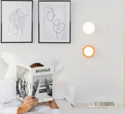 Applique|Plafonnier & Spot*Faro Applique ou plafonnier, MAY, , IP44, LED, 2700K, 300 lm, Ø12cm, P8cm - blanc