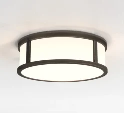 Plafonnier & Spot|Applique*Astro Applique ou plafonnier, Mashiko Round 230, , IP44, Ø23cm, H8,2cm - bronze, blanc