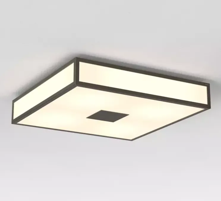 Applique ou plafonnier, Mashiko 400 Square, bronze, IP44, L40cm, H8,7cm - Astro Lighting