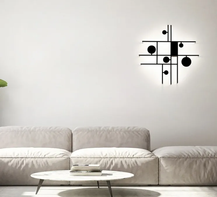 Applique ou plafonnier, Manifesto, noir, LED, dim, 2700K, 2020 lm, Ø61cm, H61cm - Axolight