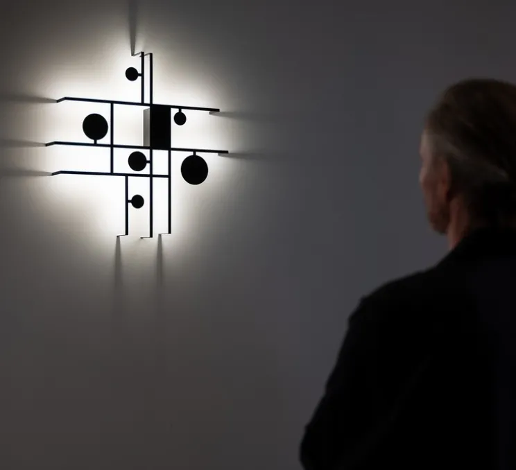 Applique ou plafonnier, Manifesto, noir, LED, dim, 2700K, 2020 lm, Ø61cm, H61cm - Axolight