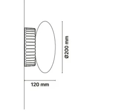 Plafonnier & Spot|Applique*Penta Applique ou plafonnier, Mami, small, , IP44, LED, dim, 3000K, Ø20cm, P12cm - blanc mat