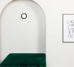 Applique ou plafonnier, MAY, noir, IP44, LED, 2700K, 300 lm, Ø12cm, P8cm - Faro