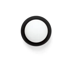 Applique ou plafonnier, MAY, noir, IP44, LED, 2700K, 300 lm, Ø12cm, P8cm - Faro