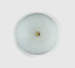 Applique ou plafonnier, Magma Large, laiton, verre opalin, Ø42,4cm, P10cm - Tala